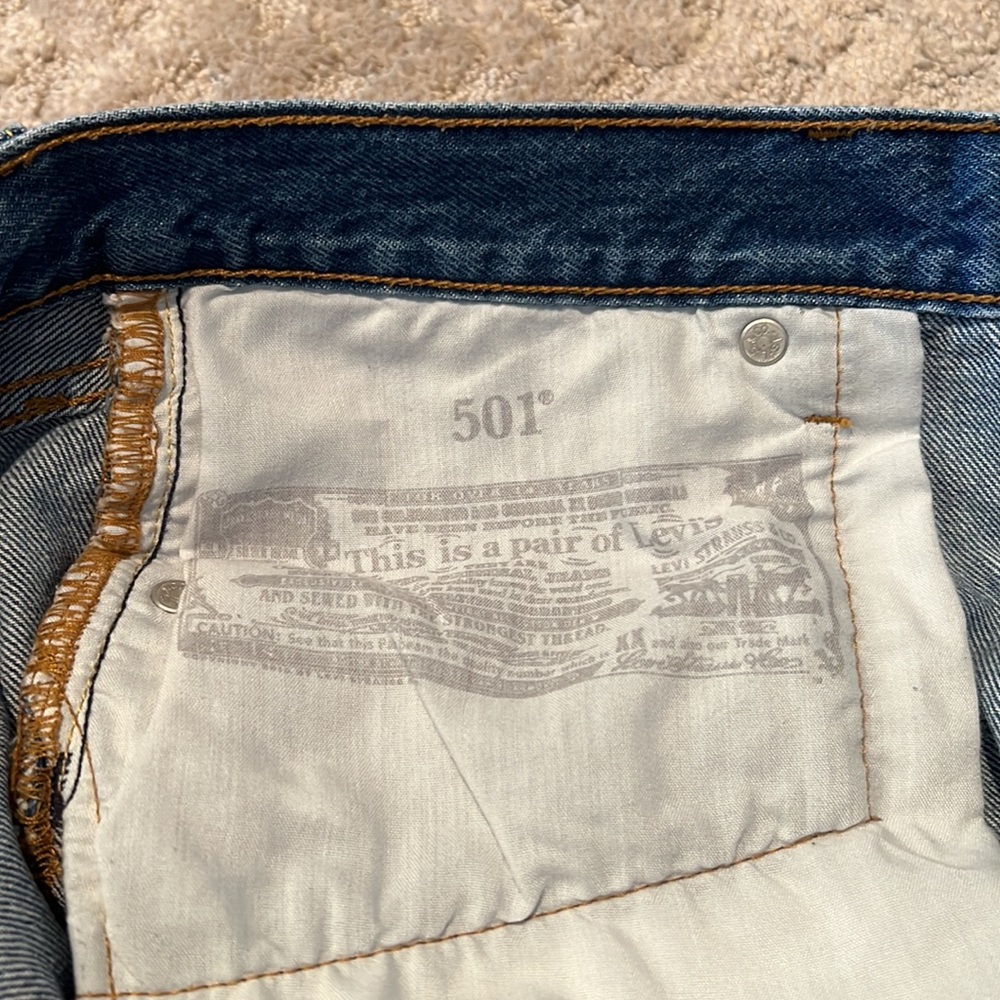 501 LEVI’S HIGH RISE SHORTS - Picture 7 of 7